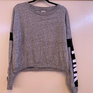 Pink Victoria secret crop oversized top